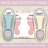 Pastel Rainbow Shoe Lace Activity Cards | Digital Download
