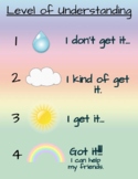 Pastel Rainbow Theme Level of Understanding