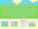 Pastel Retro Classroom Bundle (SAVE $5)