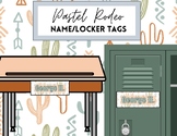 Pastel Rodeo Themed Name Tags - For student desks, lockers, etc.