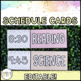 Pastel Schedule Cards