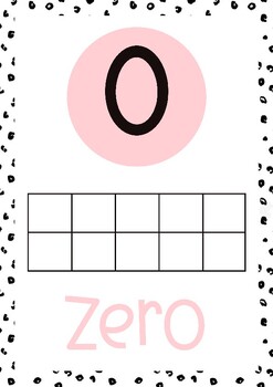 Preview of Pastel Spotted Decor - Classroom Numbers Posters
