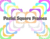 Pastel Square Frames Clip Art