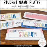 Pastel Student Desk Plates | Student Name Tags | Desk Name