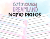 Pastel Student Name Plate Tags for Desk, Cubby, or Labels
