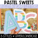 Pastel Sweets Bulletin Board Letters, A-Z, Punctuation, & Numbers