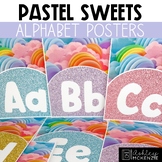 Pastel Sweets Classroom Decor | Alphabet Posters - Editable!