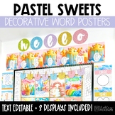 Pastel Sweets Classroom Decor | Decorative Word Posters - 