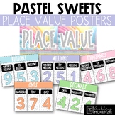Pastel Sweets Classroom Decor | Place Value Posters - Editable!