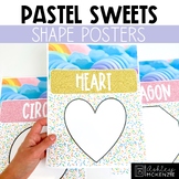 Pastel Sweets Classroom Decor | Shape Posters - Editable!