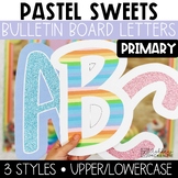 Pastel Sweets Primary Font A-Z Bulletin Board Letters, Pun
