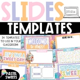 Pastel Sweets Slide Templates | Distance Learning | for Go