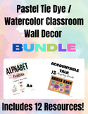 Pastel Watercolor Theme | CLASSROOM WALL DECOR GROWING BUN