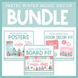 Pastel Winter Music Decor Bundle