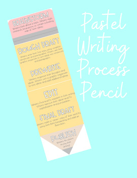 Preview of Pastel Writing Process Pencil