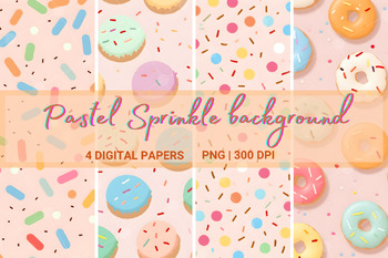 Preview of Pastel sparkle seamless pattern background