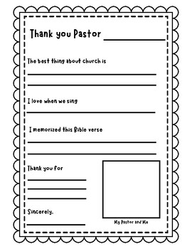 Pastor Appreciation Thumbprint Craft