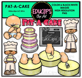 Pat A Cake Nursery Rhyme Clip Art Bundle {Educlips Clipart}