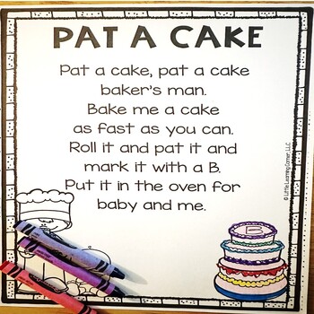 Pat a Cake Nursery Rhyme by Little Learning Corner | TPT