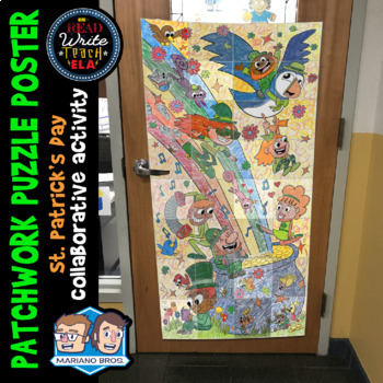 Preview of Patchwork Puzzle Poster: St. Patrick's Day Collaborative Activity 