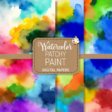 Patchy Paint - Watercolor Grunge Background Texture Papers