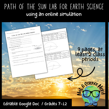 Preview of Path of the Sun Lab (Online Simulation)