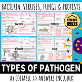 Pathogen Types: Viruses, Bacteria, Fungi and Protist Disea