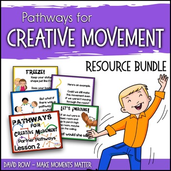 Preview of Pathways for Creative Movement - PowerPoints, Flash Cards, Resource Kit