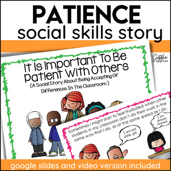 Preview of Social Stories Patience Inclusion Accepting Differences Flexible Thinking Kind