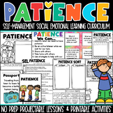 Patience Social Emotional Learning Self Management SEL K-2