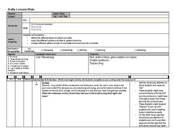 Preview of Patient Assessment: Assigning a Priority EMT Lesson Plan