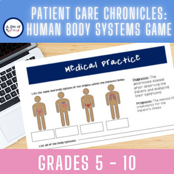Preview of Grades 5, 6, 7, 8, 9, 10 Human body systems worksheets
