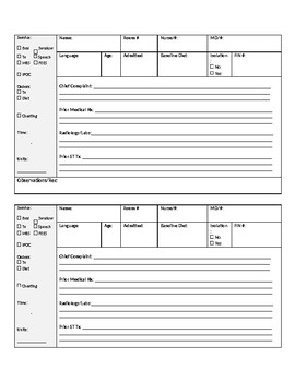 Preview of Patient Chart Review Template (Editable)