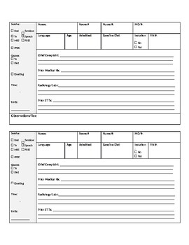 patient chart template