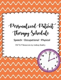 Patient Therapy Schedule