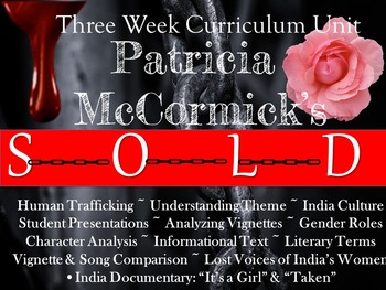 Preview of Patricia McCormick's Sold Curriculum Unit with Google Slides