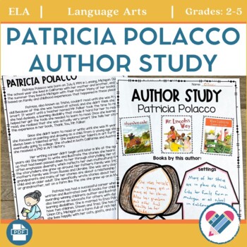 Preview of Patricia Polacco Author Study and Interactive Lapbook