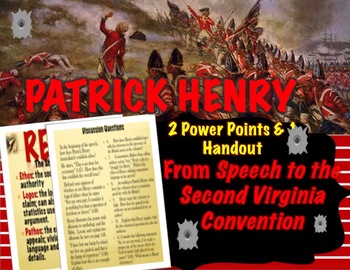Preview of Patrick Henry & The American Revolution with Google Slides