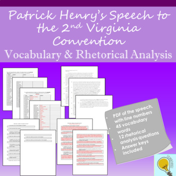 rhetorical analysis essay patrick henry