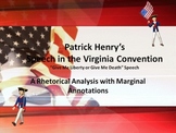Patrick Henry’s Speech in the Virginia Convention Annotati