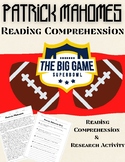 Patrick Mahomes : Super Bowl Bound! Reading Comprehension 