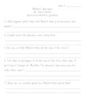 Patrick's Dinosaurs comprehension worksheet/quiz