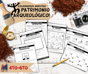 Preview of Patrimonio Arqueológico (4to-6to) Hojas de Trabajo