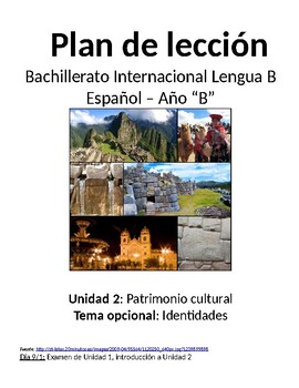 Preview of Patrimonio Cultural: presentaciones culturales: IB advanced Spanish 4 & 5 lesson