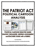 Patriot Act - Political Cartoon Analysis (Guide, Organizer