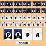 Patriot Day Bulletin Board Bunting Banner September 11 Doo