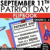 Patriot Day Flipbook | September 11 Reading Comprehension 