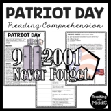 Patriot Day Reading Comprehension Worksheet September 11th