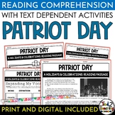 Patriot Day September 11 Nonfiction Reading Comprehension 
