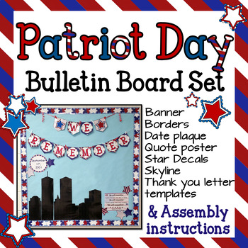 Preview of Patriot Day September 11th Bulletin Board Set - 9/11 - SEPTEMBER B.B.
